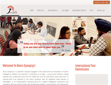 Tablet Screenshot of doorssynapsys.com